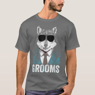 Camiseta Grooms Wolfpack Bachelor Party Groomsmen Wedding T