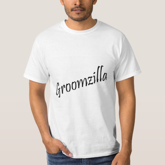 Camiseta Groomzilla (Blk) (Frente)