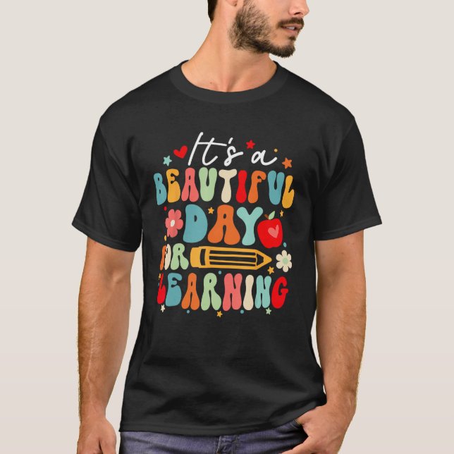 Camiseta Groové é um belo dia para aprender Ruas de profess (Frente)