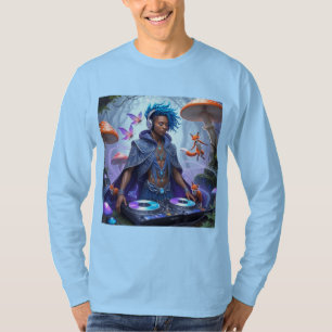 Camiseta Groove Encantado: Design de Capa Mística DJ