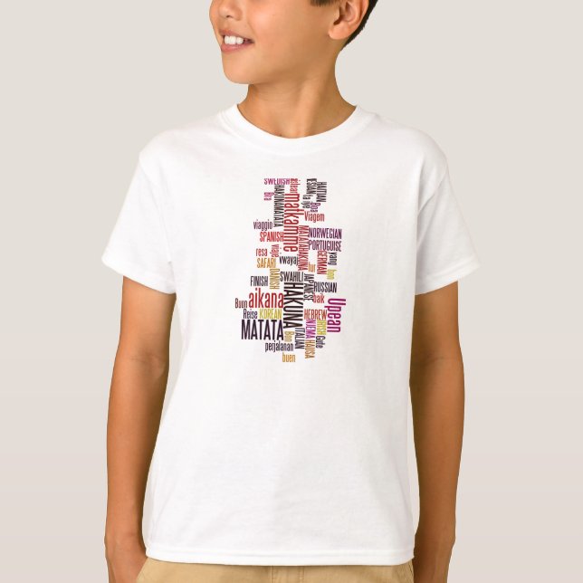 Camiseta Groove Global: Hakuna Matata em Cada Linguagem (Frente)