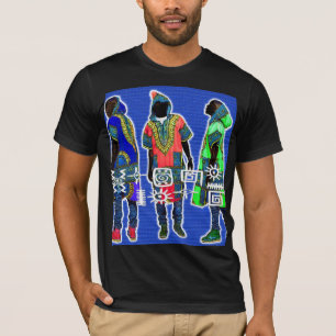 Camiseta Groove Kings: Silhuettes Afrocêntricos Vintage