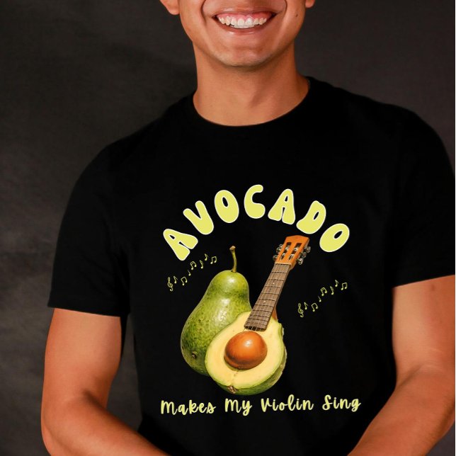 Camiseta Groove Retro Avocado Fruta saudável comendo arte A (Criador carregado)