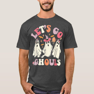 Camiseta Grooveen Let_s Go Ghouls Retro Floral Ghos