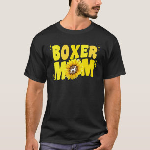 Camiseta Groover Boxer Mãe Para Mulheres Cachorro De Girass