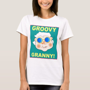 Camiseta Groovey Granny Cartoon