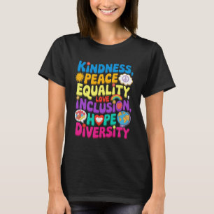 Camiseta Groovness Bondade Paz Igualdade Amor Inclusão Espe