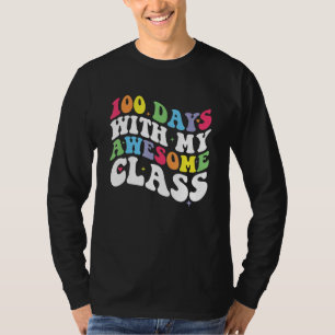 Camiseta Groovy 100 Dias Com Minha Turma Incrível 100º Dia