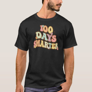 Camiseta Groovy 100 Dias Mais Inteligente Professora Estuda