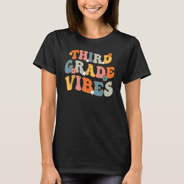 Camiseta Groovy 3º ano Vibes Professor Alunos de Volta (Frente)