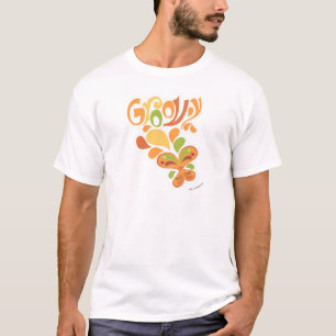 Camiseta Groovy 60 Hippie Illustrated Butterfly Design