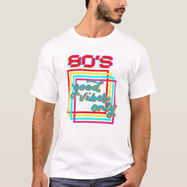 Camiseta groovy 80s boa vibe apenas vintage (Frente)