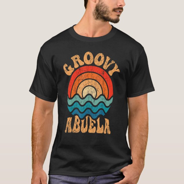 Camiseta Groovy Abuela 70s Aesthetic Nostalgia 1970's Mexic (Frente)