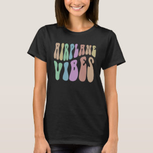 Camiseta Groovy AIRPLANE VIBES Facilmente distraído por voa