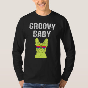 Camiseta Groovy Baby Frenchie Bulldog Dog 90s Noventa Ret