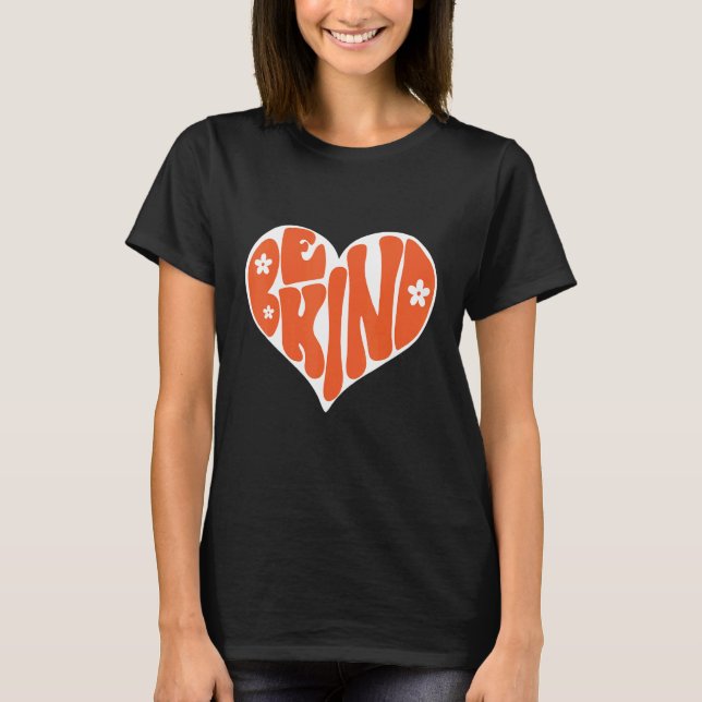 Camiseta Groovy Be Kind Always Peace Signs Choose Kindness  (Frente)