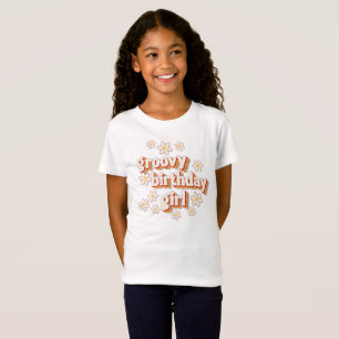 Camiseta Groovy Birthday Girl Boho T-Shirt