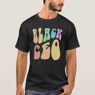 Camiseta Groovy BLACK CEO CREW Melanated Business Owner Mil