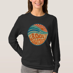 Camiseta Groovy Brother 70s Nostalgia estética de 1970