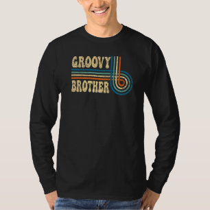 Camiseta Groovy Brother 70s Nostalgia estética de 1970