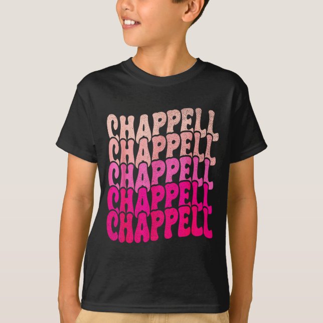 Camiseta Groovy Chappell First Name D Chappell Tees Meme  (Frente)