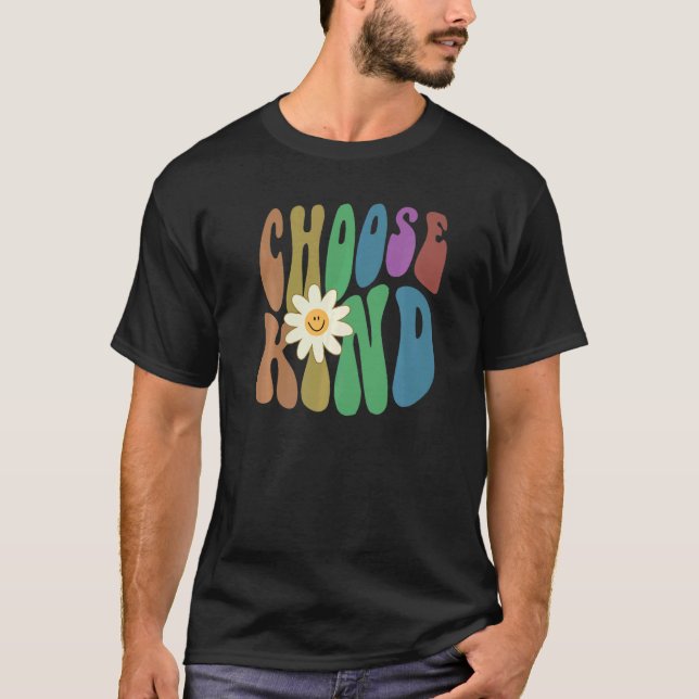 Camiseta Groovy CHOOSE KIND Retro Anti Bullying Choose Kind (Frente)