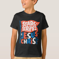 Groovy Christian Jesus Cristo Stars Stripes 4º