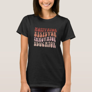 Camiseta Groovy Crente Motivador Inovador Educador Retro