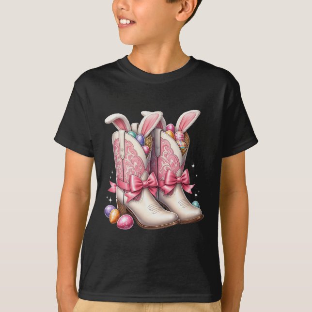 Camiseta Groovy Cute Easter Ovos Arranja Uivela Ocidental (Frente)