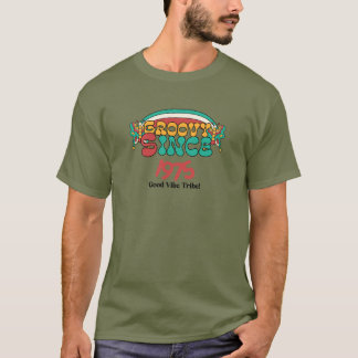 Camiseta Groovy Desde 1975 Personalizável Com 50 Anos