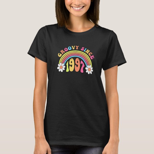 Camiseta Groovy Desde 1997 Vintage Retro Birthday (Frente)