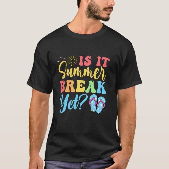 Camiseta Groovy É A Break De Verão Ainda No Último Dia Da E (Frente)