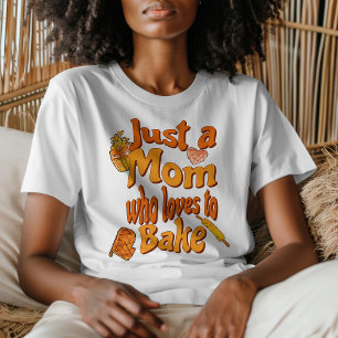 Camiseta Groovy é só uma mãe que adora padaria assar