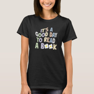 Camiseta Groovy, é um bom dia ler uma biblioteca de livros