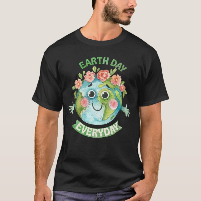 Camiseta Groovy Earth Day Salvar a Inspiração da Terra (Frente)