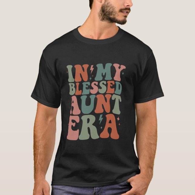 Camiseta Groovy em Minha Abençoada tia Era Abençoada Tia En (Frente)
