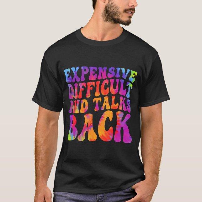 Camiseta Groovy Engraçado Difícil &amp; Fala De Volta (Frente)