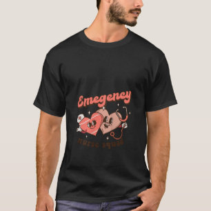 Camiseta Groovy ER Emergency Room Enfermeira Namorados de E