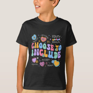 Camiseta Groovy Escolha Incluir Professor Sped Consciente d