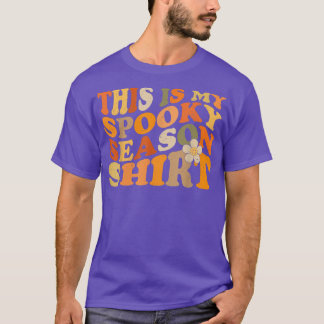 Camiseta Groovy Esta É A Minha Época Spooky