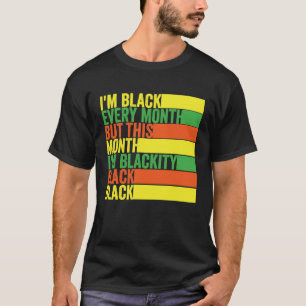 Camiseta Groovy Eu Sou Negro Todos os Meses Retro História
