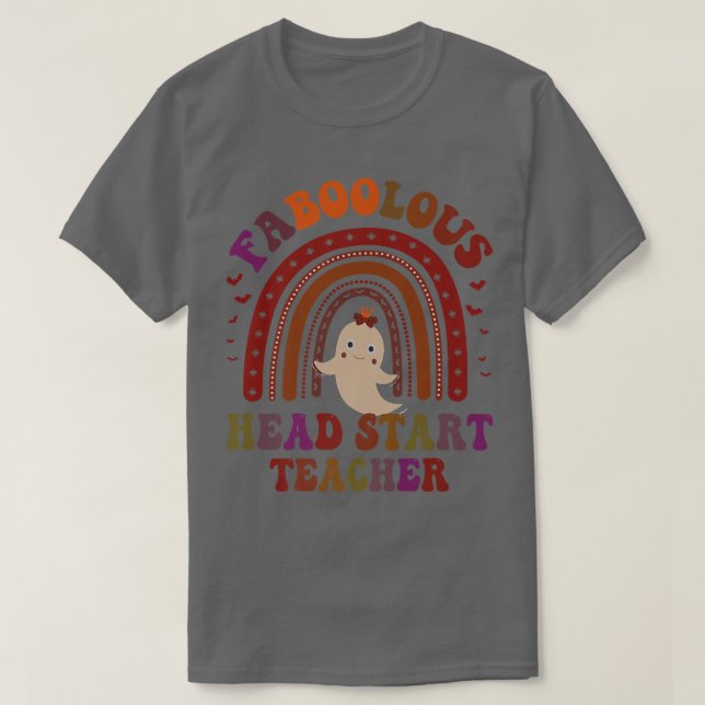 Camiseta Groovy FABOOLOUS HEAD COMEÇA PROFESSORA A FALTA (Frente do Design)