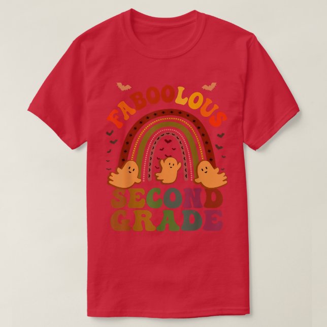Camiseta Groovy FABOOLOUS SEGUNDO GRADE PROFESSORA Esta É (Frente do Design)