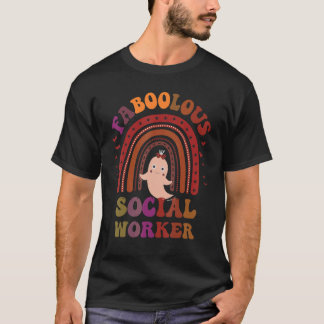 Camiseta Groovy FABOOLOUS SOCIAL WORKER Costume This Is My