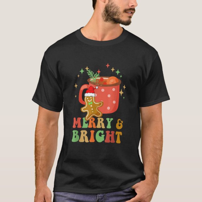 Camiseta Groovy Feliz Bright Gingermore Fúria Natal San (Frente)