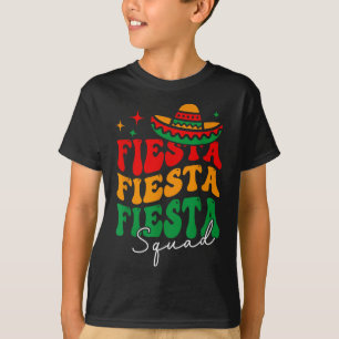 Camiseta Groovy Fiesta Squad Cinco De Mayo Mexicano Fiesta