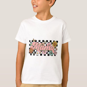 Camiseta Groovy Flower Mama Dia de as mães Mulheres De Son