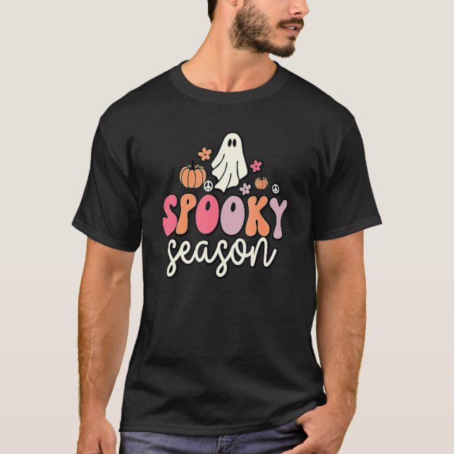 Camiseta Groovy Ghost Spooky Season_15 (Frente)