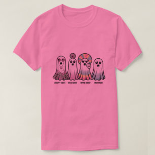 Camiseta Groovy Ghosts Halloween T-Shirt Retro Psychedelic