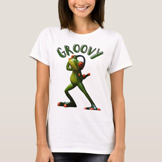 Camiseta Groovy Green Sapo (Frente)